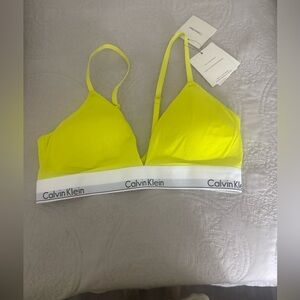 Calvin Klein Neon Yellow Bralette